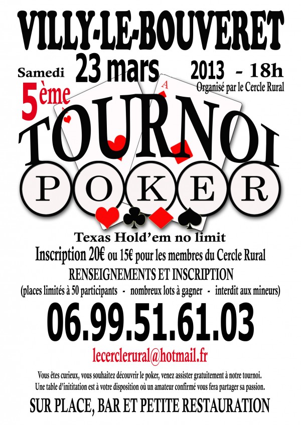 Affiche poker 2013